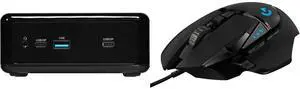 Mini-PC Gaming Mouse Combo -  ASRock Industrial NUC BOX-1220P Bundle with  Logitech 910-005469