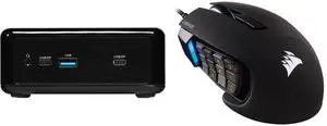 Mini-PC Gaming Mouse Combo -  ASRock Industrial NUC BOX-1220P Bundle with  Corsair CH-9304211-NA