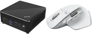 MSI Cubi N ADL Fanless Ultrasmall NUC MINI PC Barebone PC, Intel Celeron N100, WiFi AC9462, BT 5, Duel LAN, ThunderBOLT Type C, Black, Non-OS (ADL-055BUS) Logitech MX Master 3S for Mac - Wireless Bluetooth Mouse with Ultra-fast Scrolling, E