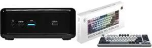 Mini-PC Gaming Keyboard Combo -  ASRock Industrial NUC BOX-1220P Bundle with  MSI FORGE GK600 TKL