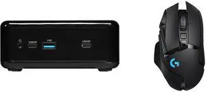 Mini-PC Gaming Mouse Combo -  ASRock Industrial NUC BOX-1220P Bundle with  Logitech 910-005565
