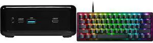 Mini-PC Gaming Keyboard Combo -  ASRock Industrial NUC BOX-1220P Bundle with  RAZER RZ03-04990200-R3U1