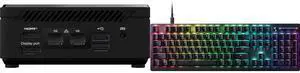 MSI Cubi N ADL Fanless Ultrasmall NUC MINI PC Barebone PC, Intel Pentium N200, WiFi AC9462, BT 5, Duel LAN,  ThunderBOLT Type C, Black, Non-OS (ADL-054BUS) Razer DeathStalker V2 Gaming Keyboard: Low-Profile Keys - Linear Red Optical Switche