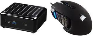 Mini-PC Gaming Mouse Combo -  ASRock Industrial NUC BOX-1340P/D4 Bundle with  Corsair CH-9304211-NA