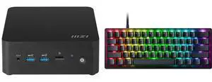 MSI Cubi NUC 13MQG 202BUS Mini Barebone PC, Intel Core i7-1365U vPro Enterprise, ( windows os, RAM, HDD are not included)   Cubi13MQG202B Razer Huntsman V3 Pro Mini 60% Esports Gaming Keyboard - Analog Optical Switches, Razer Snap Tap, Rapi