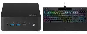 MSI Cubi NUC 13MQG 202BUS Mini Barebone PC, Intel Core i7-1365U vPro Enterprise, ( windows os, RAM, HDD are not included)   Cubi13MQG202B Corsair K70 RGB PRO Wired Mechanical Gaming Keyboard - Cherry MX RGB Red Linear Switches, 8,000Hz Hype