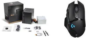 Mini-PC Gaming Mouse Combo -  ASRock DESKMEET X300W/B/BB/BOX/US Bundle with  Logitech 910-005565