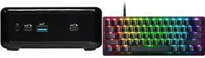Mini-PC Gaming Keyboard Combo -  ASRock Industrial NUC BOX-1165G7 Bundle with  RAZER RZ03-04990200-R3U1