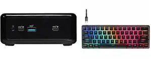 Mini-PC Gaming Keyboard Combo -  ASRock Industrial NUC BOX-1165G7 Bundle with  SteelSeries 64913