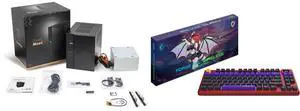 Mini-PC Gaming Keyboard Combo -  ASRock DESKMEET B760W/B/BB/BOX/US Bundle with  MSI FORGE TKL W MLG EDITION US