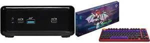 Mini-PC Gaming Keyboard Combo -  ASRock Industrial NUC BOX-1165G7 Bundle with  MSI FORGE TKL W MLG EDITION US