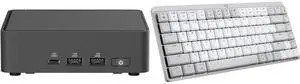 Mini-PC Keyboard Combo -  ASUS RNUC15CRKC50000U Bundle with  Logitech 920-010553