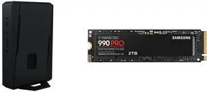 ASUS NUC 15 Performance Barebone Kit Mini PC with Intel Core Ultra 7 (Series 2), NVIDIA GeForce RTX 5060 Mobile GPU, Dual channel DDR5 RAM, Dual Storage Design, Thunderbolt 4 SAMSUNG 990 PRO 2TB SSD, PCIe Gen4 M.2 2280, Seq. Read Speeds Up-