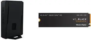 ASUS NUC 15 Performance Barebone Kit Mini PC with Intel Core Ultra 7 (Series 2), NVIDIA GeForce RTX 5060 Mobile GPU, Dual channel DDR5 RAM, Dual Storage Design, Thunderbolt 4 WD_BLACK 1TB SN850X NVMe Internal Gaming SSD Solid State Drive -