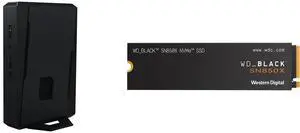 ASUS NUC 15 Performance Barebone Kit Mini PC with Intel Core Ultra 7 (Series 2), NVIDIA GeForce RTX 5060 Mobile GPU, Dual channel DDR5 RAM, Dual Storage Design, Thunderbolt 4 WD_BLACK 2TB SN850X NVMe Internal Gaming SSD Solid State Drive -