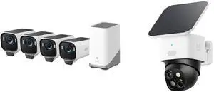 eufy Security SoloCam S340, Solar Security Camera, Wireless