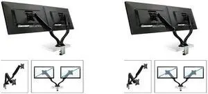 Boost Industries DM-1327D Universal Gas Spring Dual Arm Desk Mount For 13" To 27" Monitors Boost Industries DM-1327D Universal Gas Spring Dual Arm Desk Mount For 13" To 27" Monitors