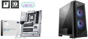 Motherboard Computer Case Combo -  MSI PRO Z890-S WIFI PZ Bundle with  MSI MPG VELOX 300R AIRFLOW PZ