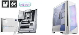 Motherboard Computer Case Combo -  MSI PRO Z890-S WIFI PZ Bundle with  MSI MPG VELOX 300R AIRFLOW PZ WHITE