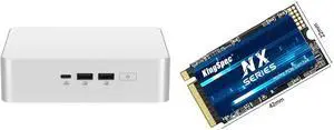 Mini-PC SSD Combo -  ASUS RNUC15CRSU70000U Bundle with  KingSpec NXM 512