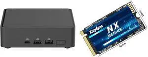 Mini-PC SSD Combo -  ASUS RNUC15CRKI30000U Bundle with  KingSpec NXM 512