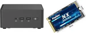 Mini-PC SSD Combo -  ASUS RNUC15CRHU50000U Bundle with  KingSpec NXM 512