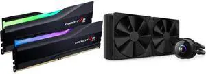 G.SKILL Trident Z5 RGB Series Model F5-6000J3636F32GX2-TZ5RK + NZXT Kraken 280mm - RL-KN280-B1 - AIO CPU Liquid Cooler - LCD Display - 2 x F140P Static Pressure Fan Radiator Fans, Intel LGA 1851/1700 & AMD AM5 Compatible