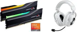 Memory Gaming Headsets Combo - G.SKILL F5-6000J3444F64GX2-TZ5NR Bundle with Logitech 981-001268 Memory Gaming Headsets Combo - G.SKILL F5-6000J3444F64GX2-TZ5NR Bundle with Logitech 981-001268