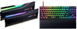 G.SKILL Trident Z5 RGB Series Model F5-6000J3636F32GX2-TZ5RK + Razer Huntsman V3 Pro Tenkeyless Analog Optical Esports Keyboard