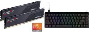 Memory Gaming Keyboard Combo - G.SKILL F5-6000J3040G32GX2-FX5 Bundle with ASUS 90MP03VE-BKAA20 Memory Gaming Keyboard Combo - G.SKILL F5-6000J3040G32GX2-FX5 Bundle with ASUS 90MP03VE-BKAA20