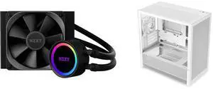 CPU Cooler Computer Case Combo -  NZXT RL-KR120-B1 Bundle with  NZXT CC-H31FW-01