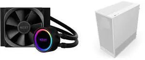 CPU Cooler Computer Case Combo -  NZXT RL-KR120-B1 Bundle with  NZXT CC-H52FW-01