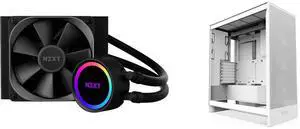 CPU Cooler Computer Case Combo -  NZXT RL-KR120-B1 Bundle with  NZXT CM-H72FW-01