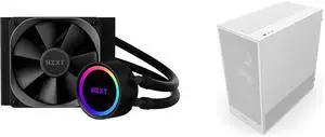 CPU Cooler Computer Case Combo -  NZXT RL-KR120-B1 Bundle with  NZXT CC-H52FW-R1