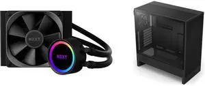 CPU Cooler Computer Case Combo -  NZXT RL-KR120-B1 Bundle with  NZXT CC-H52FB-01