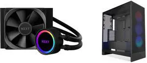 CPU Cooler Computer Case Combo -  NZXT RL-KR120-B1 Bundle with  NZXT CM-H72FB-R1