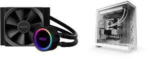 CPU Cooler Computer Case Combo -  NZXT RL-KR120-B1 Bundle with  NZXT CM-H92FW-01