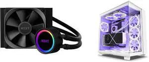CPU Cooler Computer Case Combo -  NZXT RL-KR120-B1 Bundle with  NZXT CM-H91EW-01
