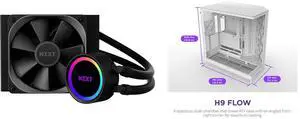 CPU Cooler Computer Case Combo -  NZXT RL-KR120-B1 Bundle with  NZXT CM-H92FW-01