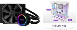 CPU Cooler Computer Case Combo -  NZXT RL-KR120-B1 Bundle with  NZXT CM-H92FW-P1