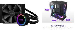 CPU Cooler Computer Case Combo -  NZXT RL-KR120-B1 Bundle with  NZXT CM-H92FB-P1