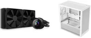 CPU Cooler Computer Case Combo -  NZXT RL-KN240-B1 Bundle with  NZXT CC-H31FW-01