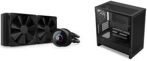 CPU Cooler Computer Case Combo -  NZXT RL-KN240-B1 Bundle with  NZXT CC-H31FB-01