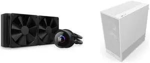 CPU Cooler Computer Case Combo -  NZXT RL-KN240-B1 Bundle with  NZXT CC-H52FW-R1