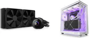 CPU Cooler Computer Case Combo -  NZXT RL-KN240-B1 Bundle with  NZXT CC-H61FW-R1