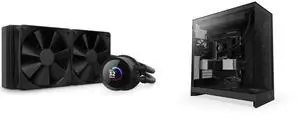 CPU Cooler Computer Case Combo -  NZXT RL-KN240-B1 Bundle with  NZXT CM-H92FB-01