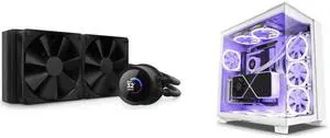 CPU Cooler Computer Case Combo -  NZXT RL-KN240-B1 Bundle with  NZXT CM-H91EW-01