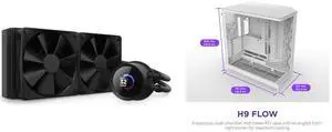 CPU Cooler Computer Case Combo -  NZXT RL-KN240-B1 Bundle with  NZXT CM-H92FW-01