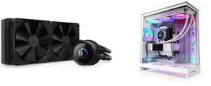 CPU Cooler Computer Case Combo -  NZXT RL-KN240-B1 Bundle with  NZXT CM-H92FW-R1