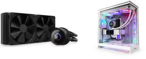 CPU Cooler Computer Case Combo -  NZXT RL-KN240-B1 Bundle with  NZXT CM-H92FW-P1